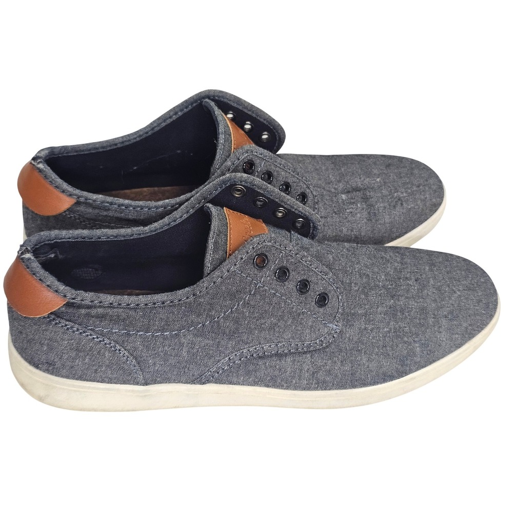 Mountain Creek Zark Mens Gray Canvas Slip On Sneakers Shoes 046391 Size 8.5 M